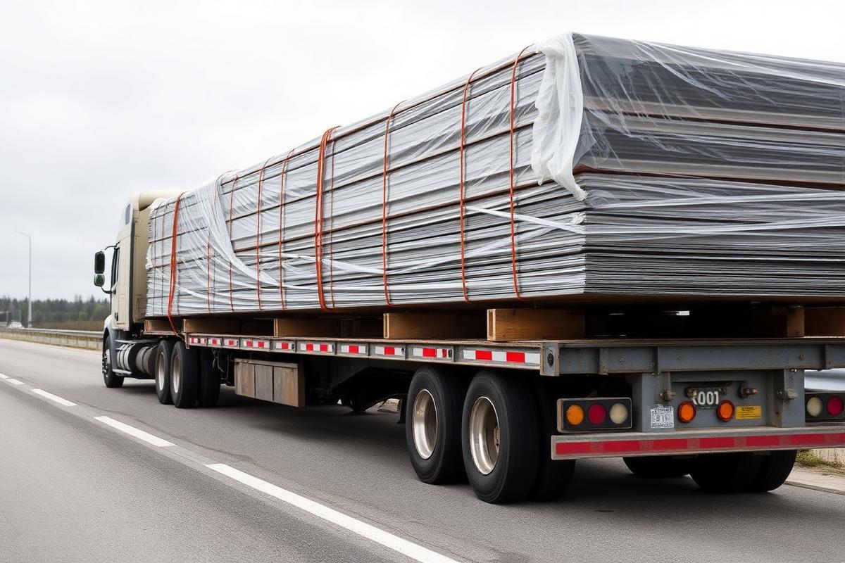 Flatbed trailer dispatched by IDEAL DISPATCH