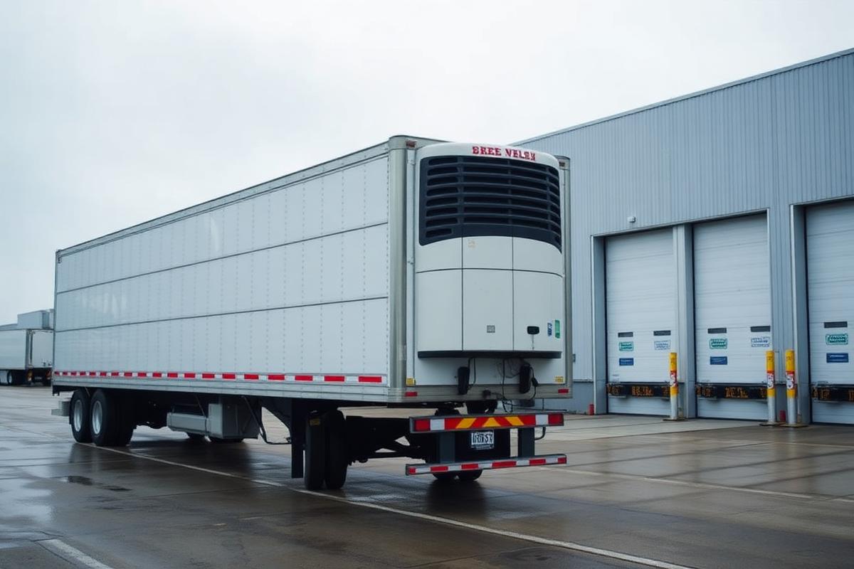 Reefer trailer dispatched by IDEAL DISPATCH